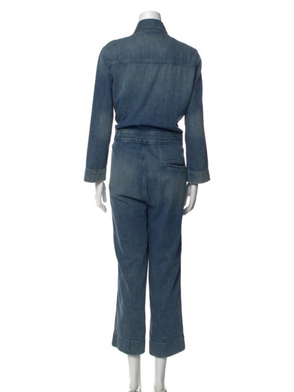 AMO utility denim jumpsuit, M. Blue wash. Button missing; priced accordingly - Picture 9 of 10